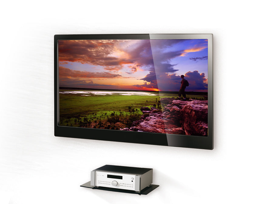 Support étagère pour équipement RTV DVD en verre max 8 kg Maclean MC-629