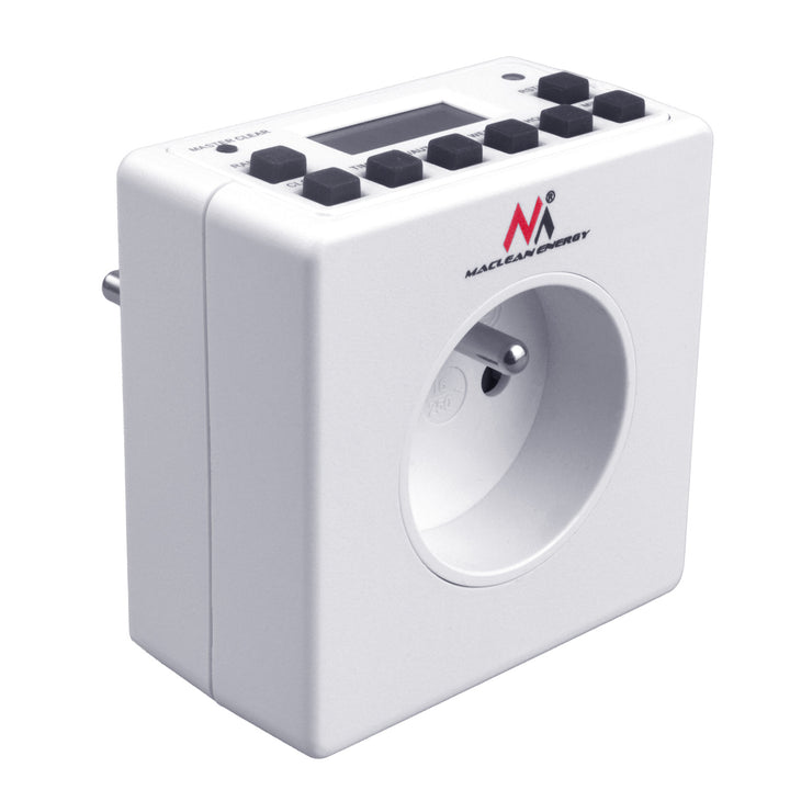Minuterie numérique programmable 10 programmes interrupteur programmable Maclean MCE30