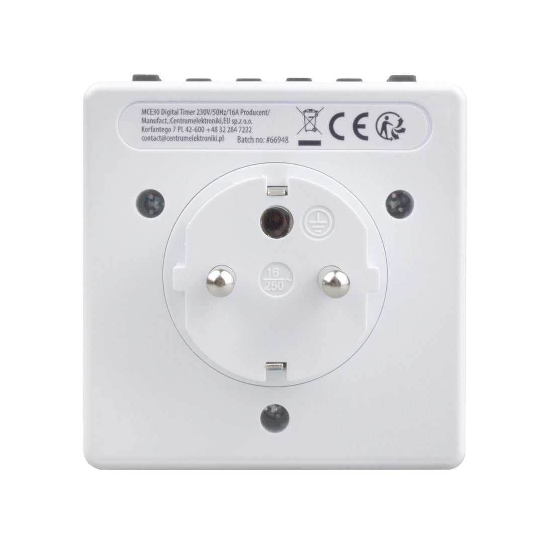 Minuterie numérique programmable 10 programmes interrupteur programmable Maclean MCE30