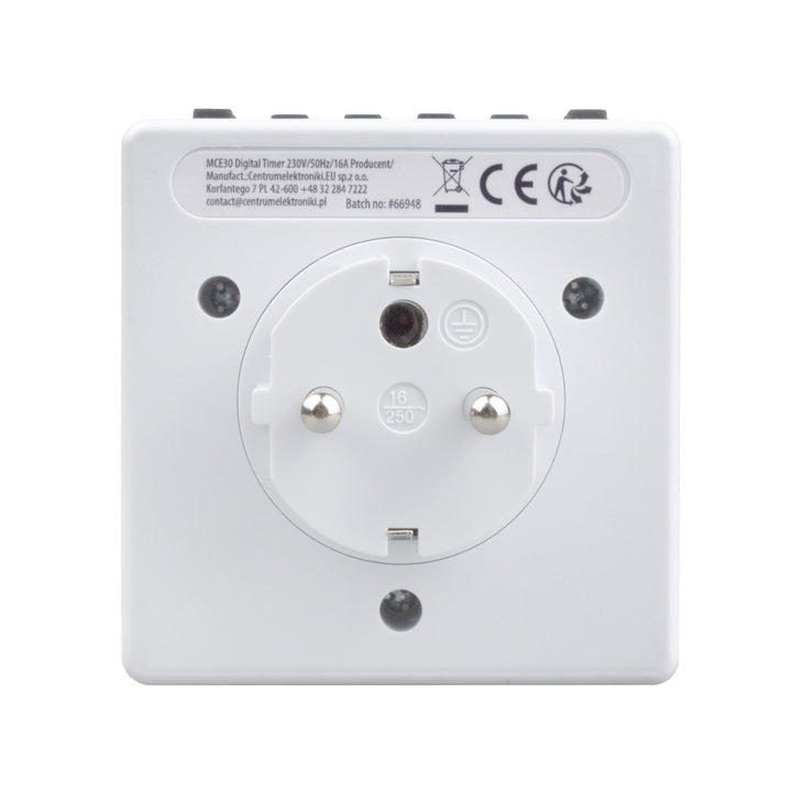 Minuterie numérique programmable 10 programmes interrupteur programmable Maclean MCE30