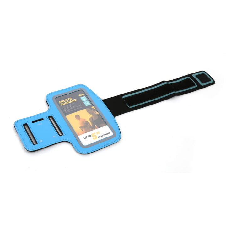 5'' Smartphonehoesje met bandje Blauw Platinet 42054