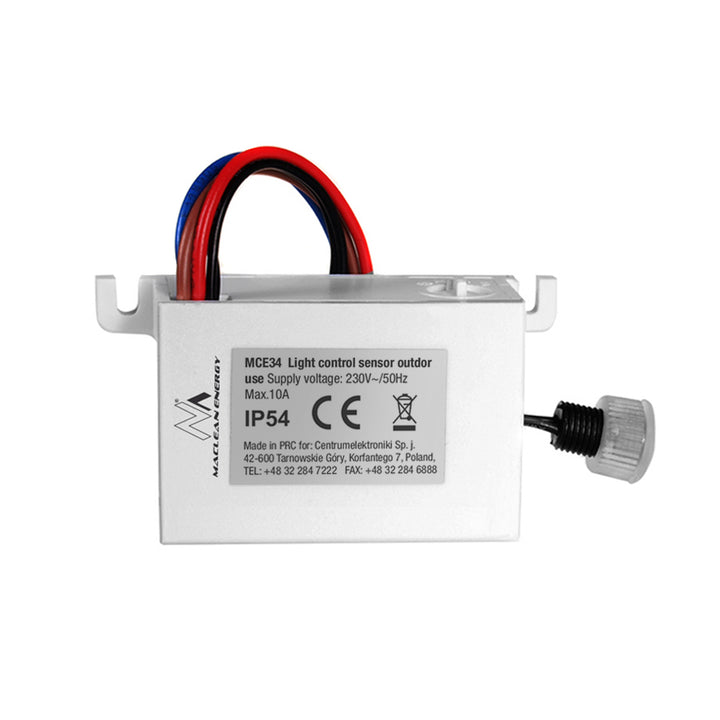 Capteur crépusculaire Maclean, avec sonde externe, max. 2300W, MCE34