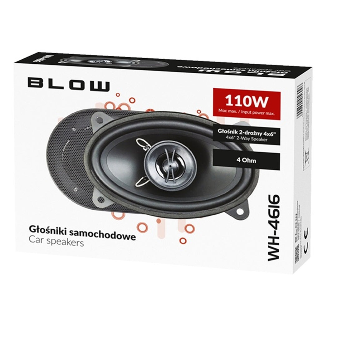 Haut-parleurs de voiture Blow WH-4616 4x6 "Puissance maximale 110W