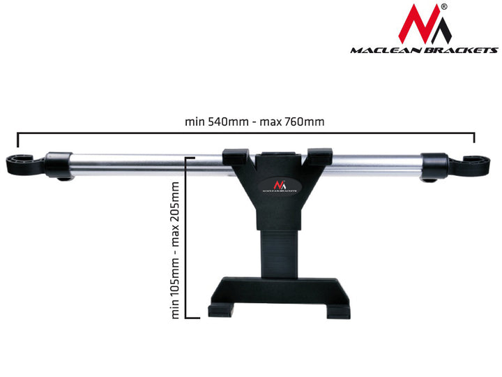 Autohouder voor 7-10,1'' tablet hoofdsteunhouder Maclean MC-657