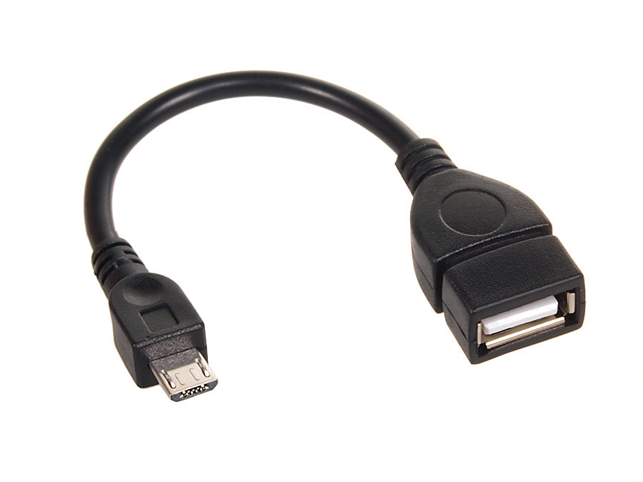 USB 2.0 OTG-kabel - zwarte micro-adapter Maclean MCTV-696