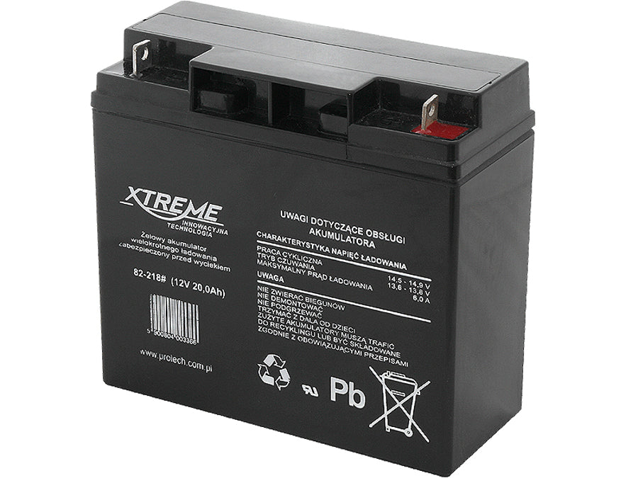 12V 20Ah Xtreme oplaadbare gelbatterij Onderhoudsvrij, geen lekkage