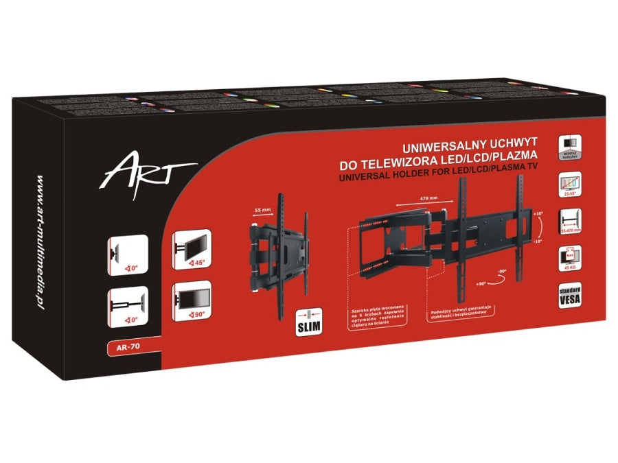 Armsteun voor LED/LCD/Plasma TV 23-55" 45kg AR-70 Art