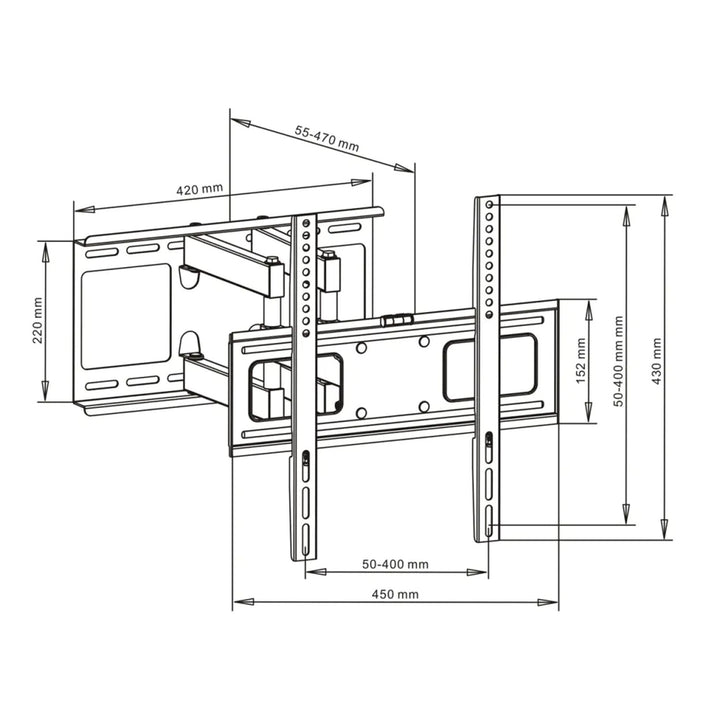 Armsteun voor LED/LCD/Plasma TV 23-55" 45kg AR-70 Art
