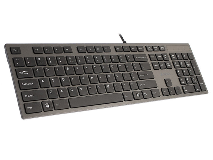A4-Tech Ultraslank bedraad KV-300H slank USB-hubtoetsenbord
