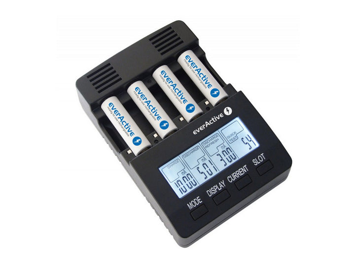 Chargeur de batterie AAA R03, AA R6, Ni-MH / Ni-CD EverActive NC-3000