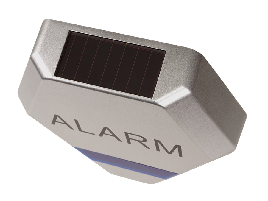 DC3200 S Zilveren Solar Dummy Alarm Sirene 3x LED Buiten