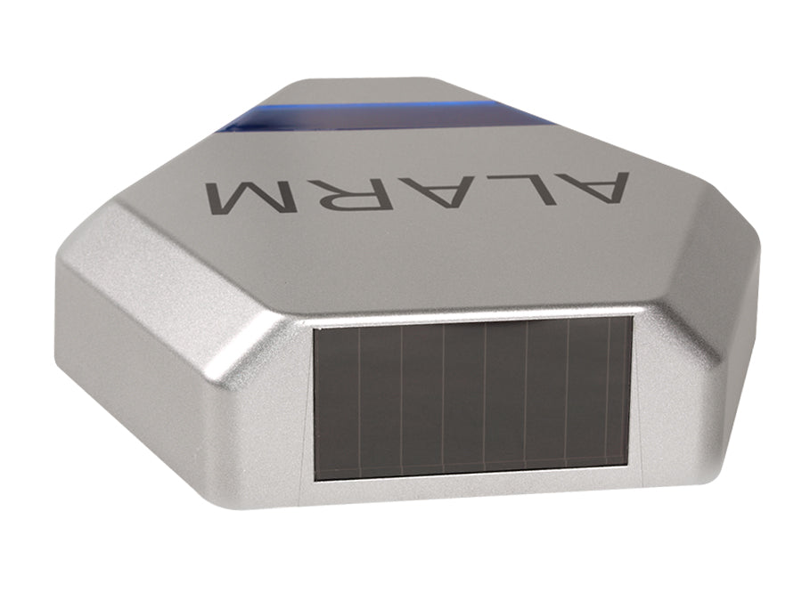 DC3200 S Zilveren Solar Dummy Alarm Sirene 3x LED Buiten