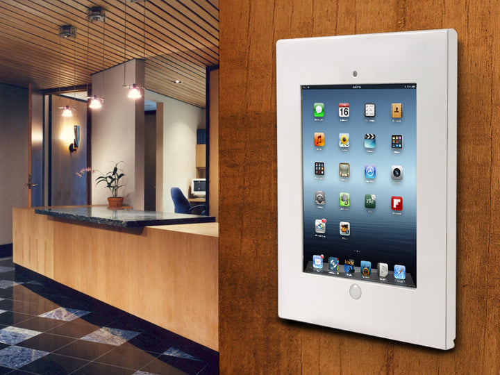 Maclean MC-676 Witte tablet-/iPad-wandhouder
