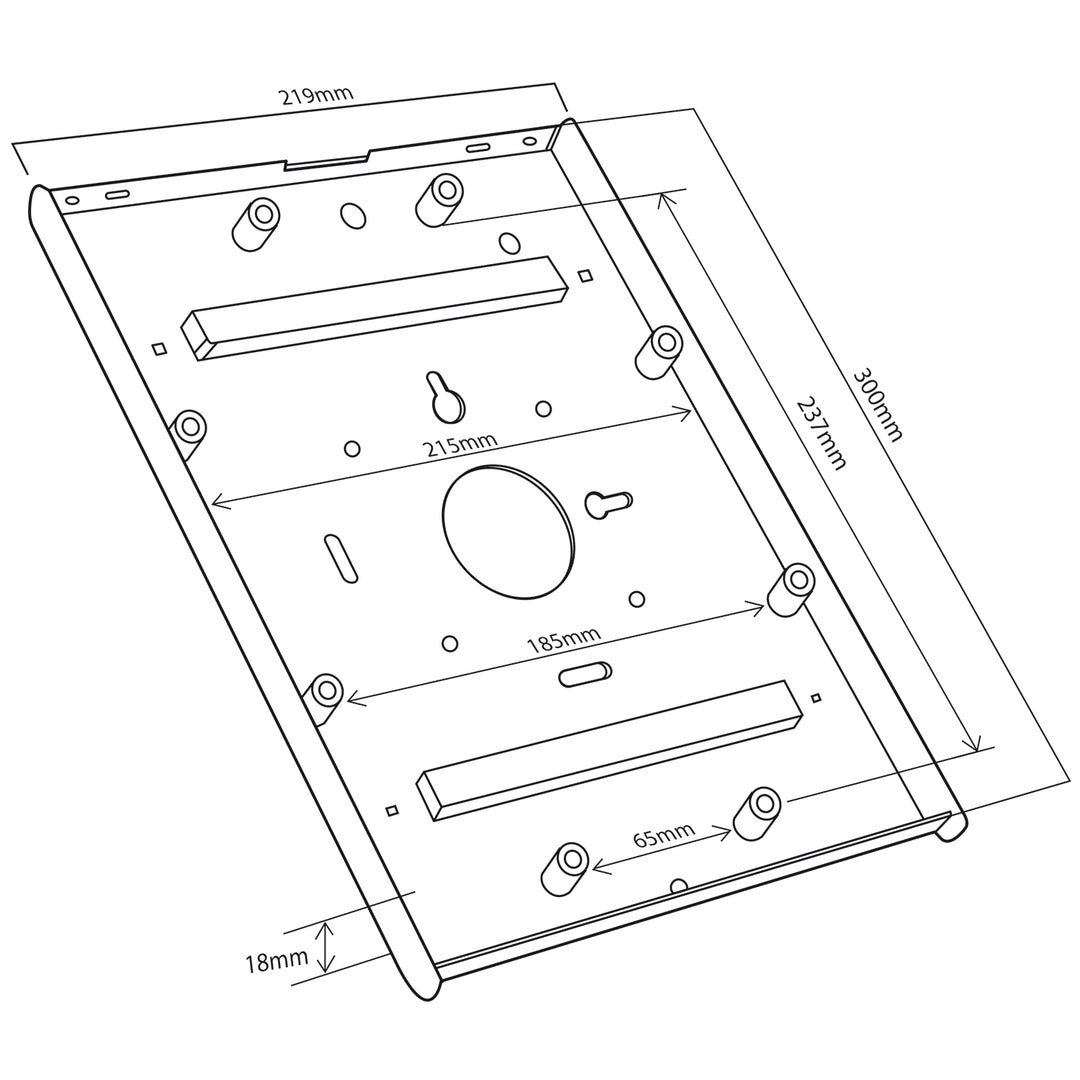 Tafelstandaard met slot voor Maclean MC-677 tablet