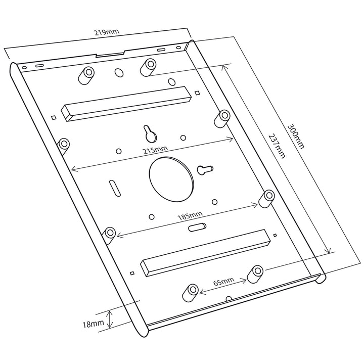 Tafelstandaard met slot voor Maclean MC-677 tablet