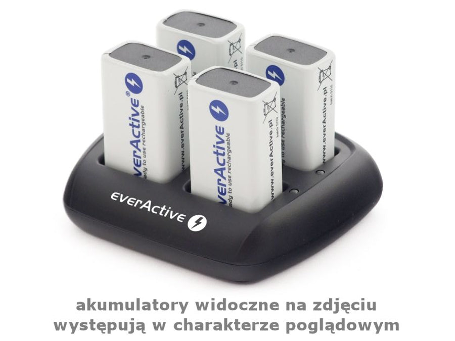 Chargeur de batterie 9V microprocesseur everActive NC-109