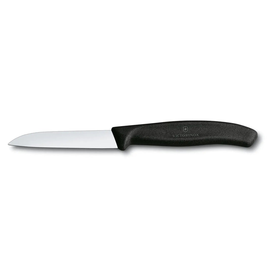 Couteau de cuisine Victorinox, lisse, 8cm, noir, 6.7403