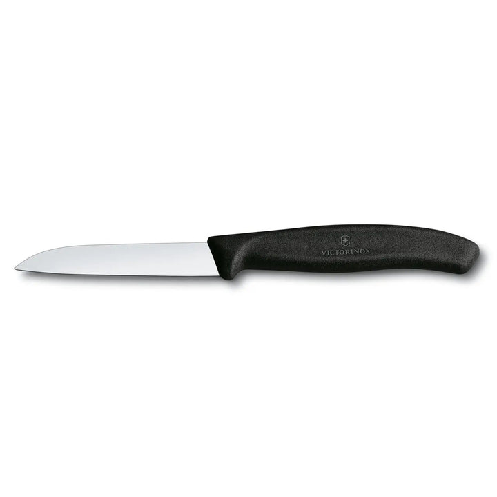 Victorinox keukenmes, glad, 8cm, zwart, 6.7403