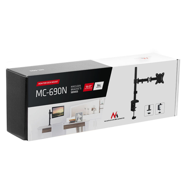 Support de table pour moniteur 13-27" charge maximale 8 kg Maclean MC-690