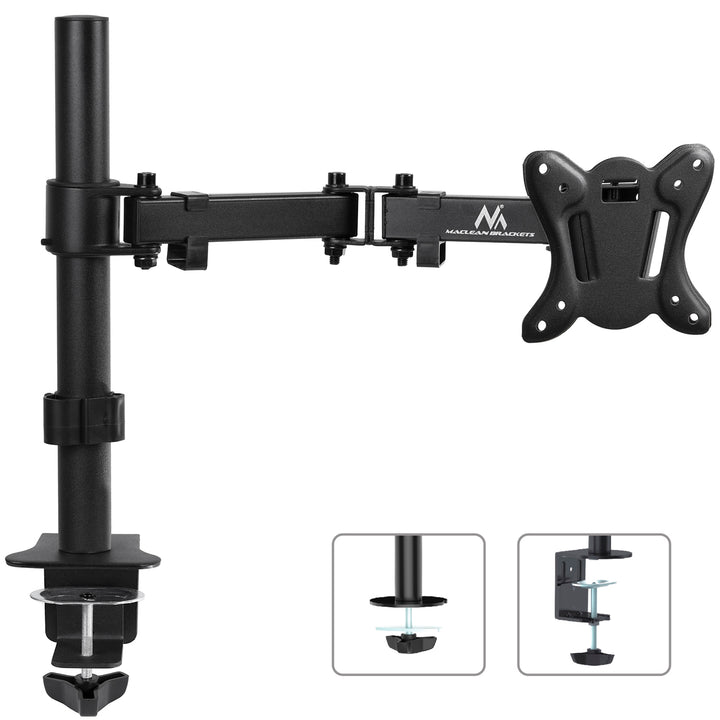 Tafelbeugel voor 13-27" monitor maximale belasting 8 kg Maclean MC-690