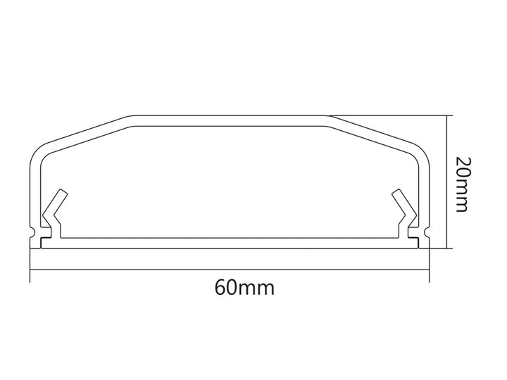 Goulotte cache-câbles blanc 750mm plastique Maclean MC-695