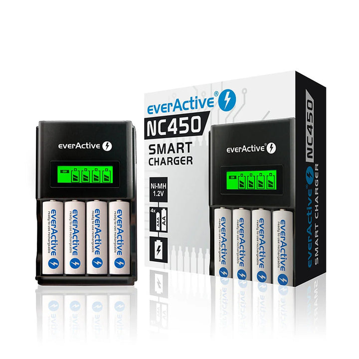 NC450 Chargeur de piles AA/AAA R3 R6 EverActive