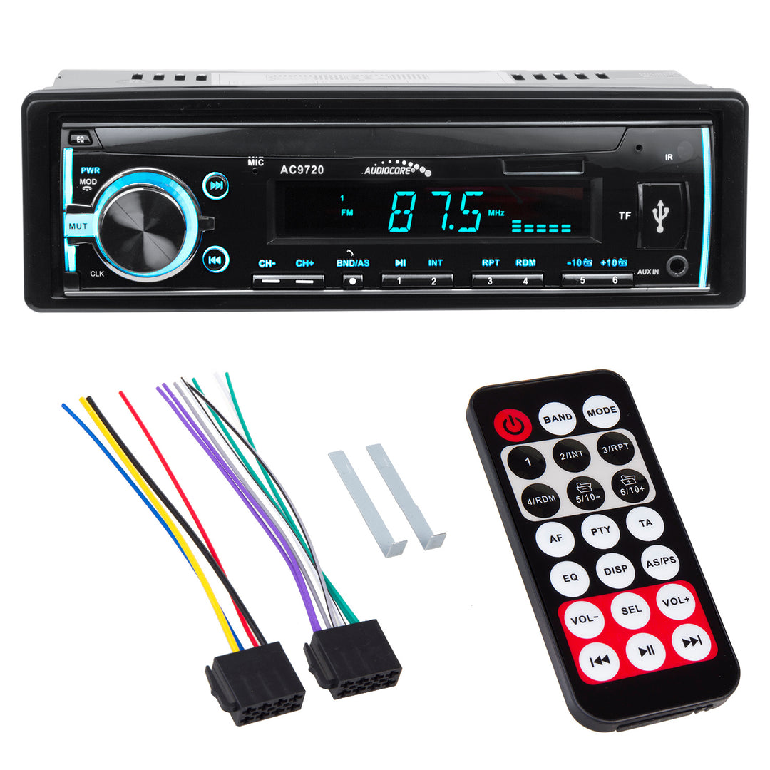 Bluetooth autoradio met afstandsbediening Audiocore AC9720 MP3 / WMA / USB / RDS / SD Bluetooth ISO APT-X technologie