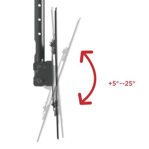 Maclean MC-803 Support de montage au plafond pour téléviseur à écran plasma LCD OLED QLED LED 23-100" max 50 kg max VESA 600x400
