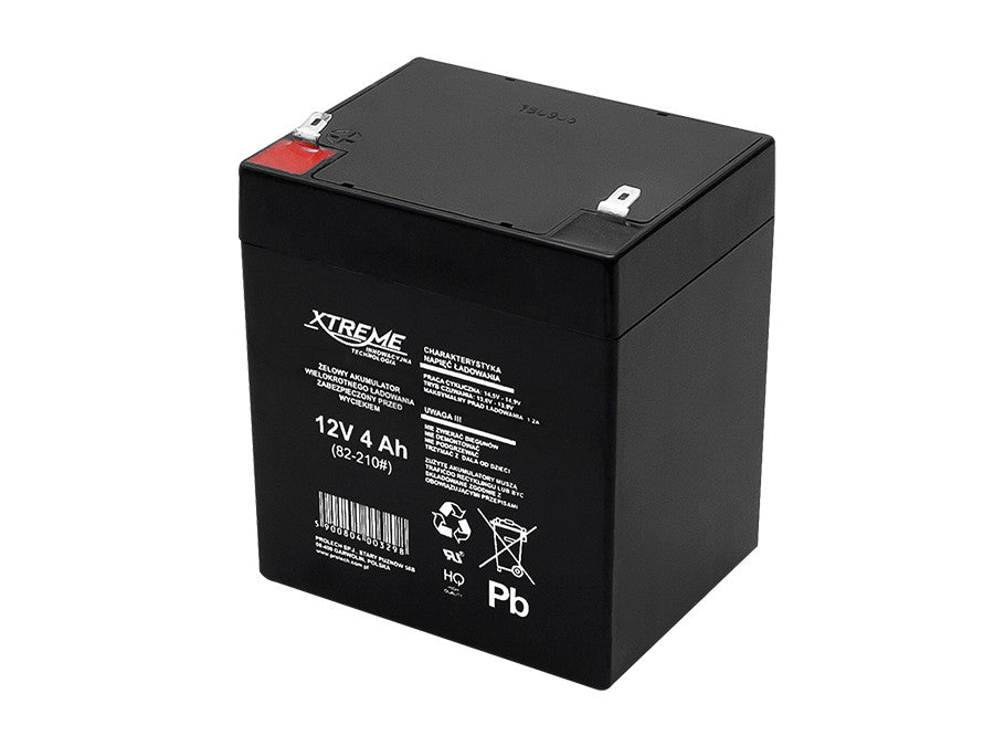 Batterie gel rechargeable 12V 4Ah sans entretien Xtreme