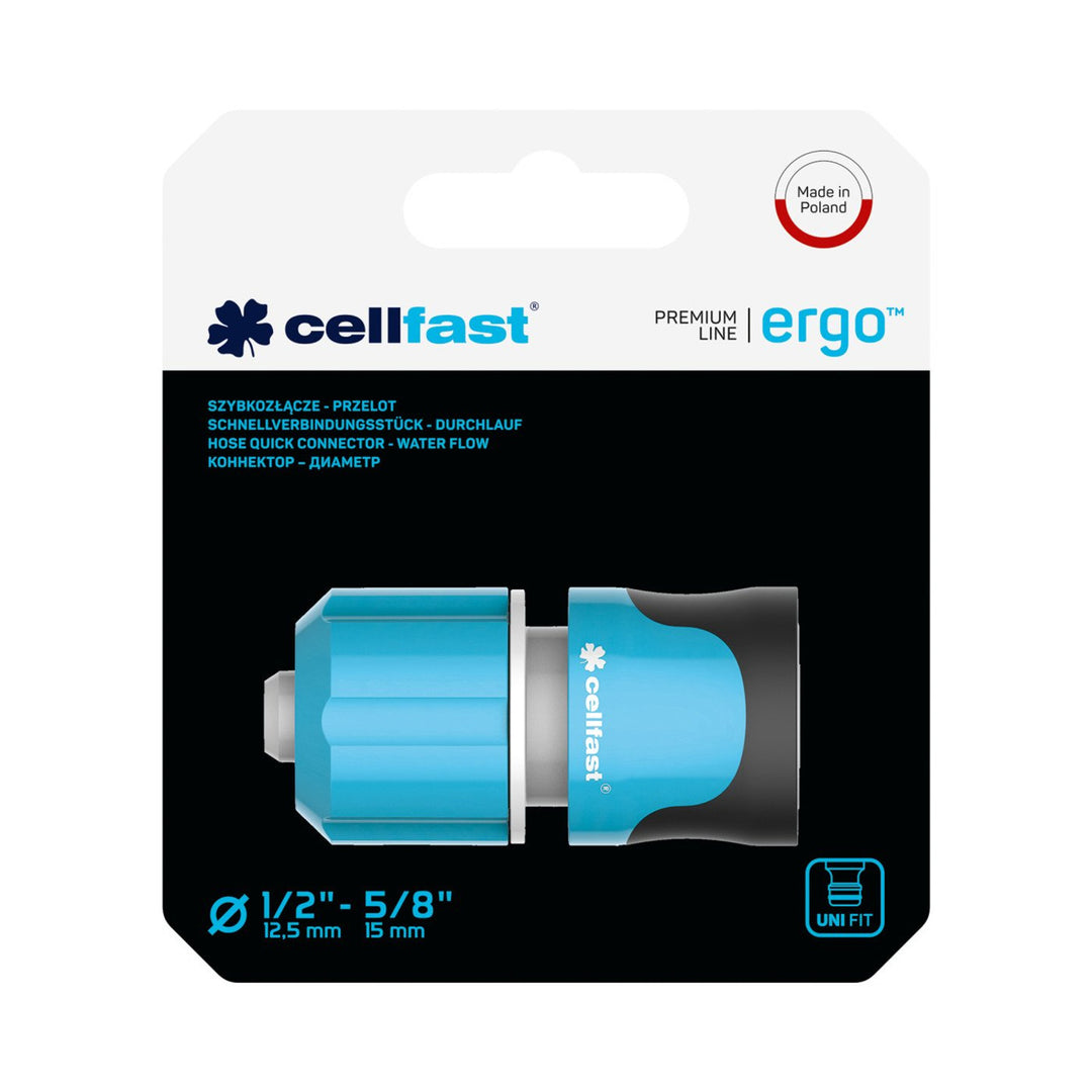 Cellfast Ergo Line 1/2" ABS snelslangaansluiting
