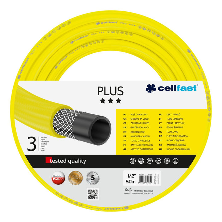 Tuyau d'arrosage de jardin Cellfast Plus 1/2 " 50m