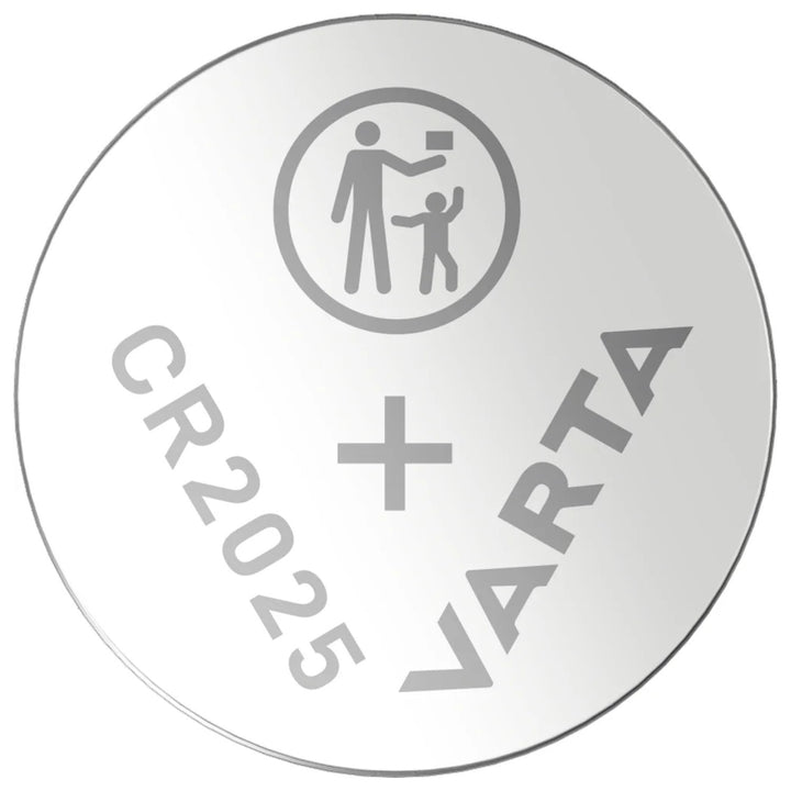 2x piles au lithium Varta CR 2025, haute qualité, 3V