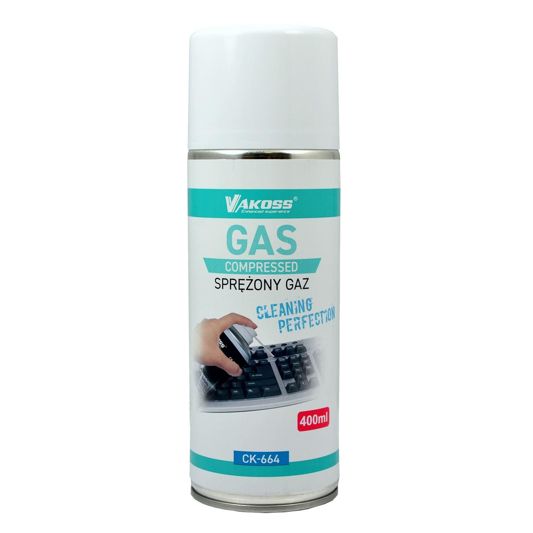 Spray d'air comprimé pour nettoyage PC 400 ml Vakoss