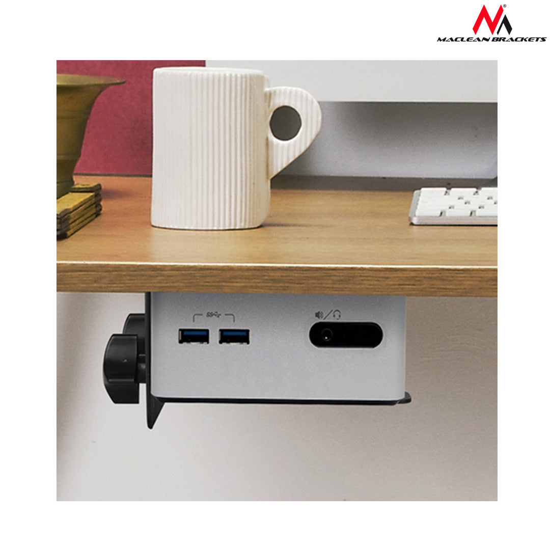 Support unité central universel pour NUC Mac mini Mini PC 5kg Maclean MC-720