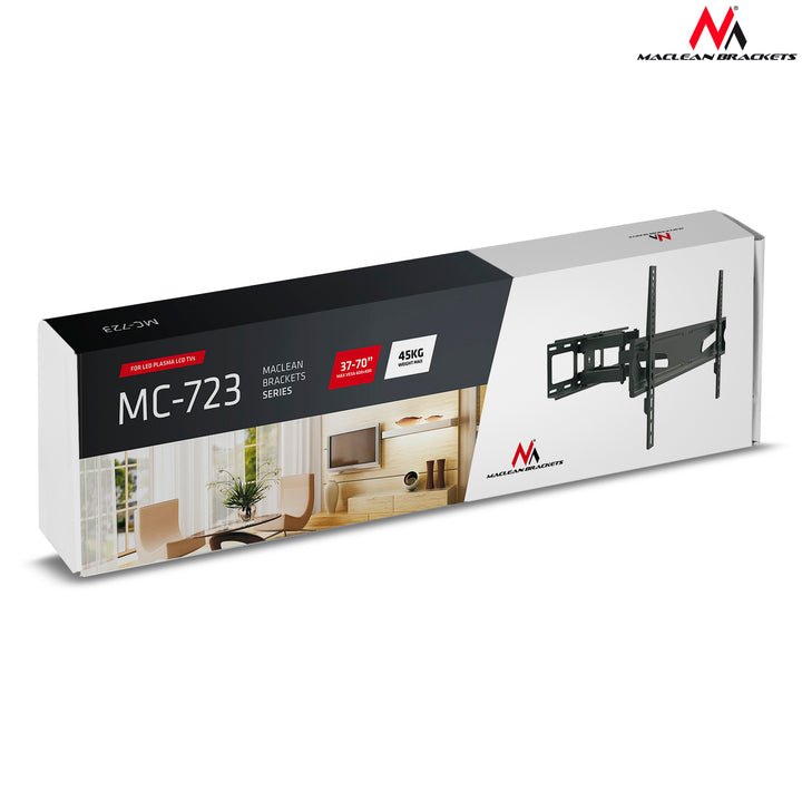 Brandbare muurbeugel voor tv of scherm 37-80" 40 kg Maclean MC-723 B