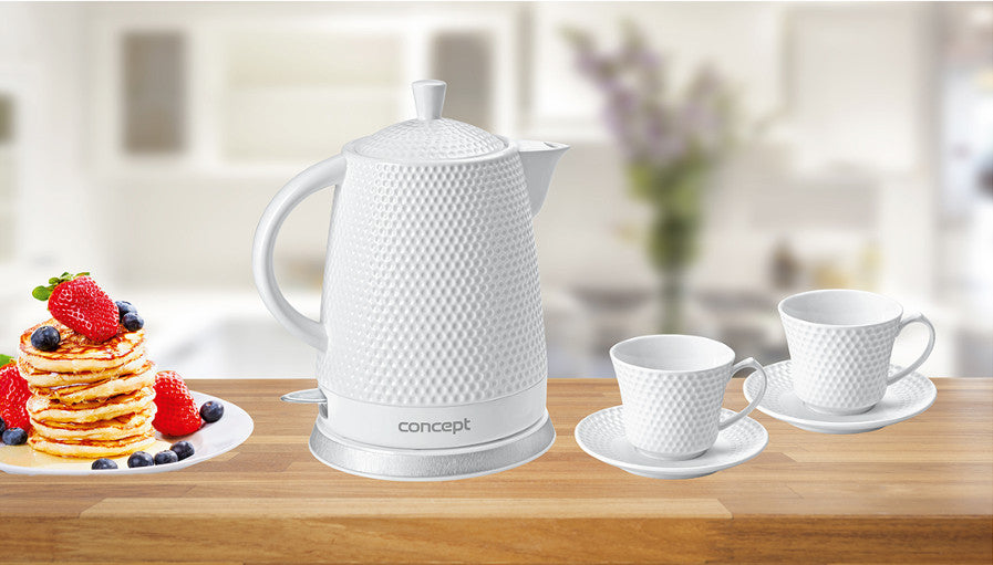 Keramische waterkoker met kopjes Concept RK-0040 1500W