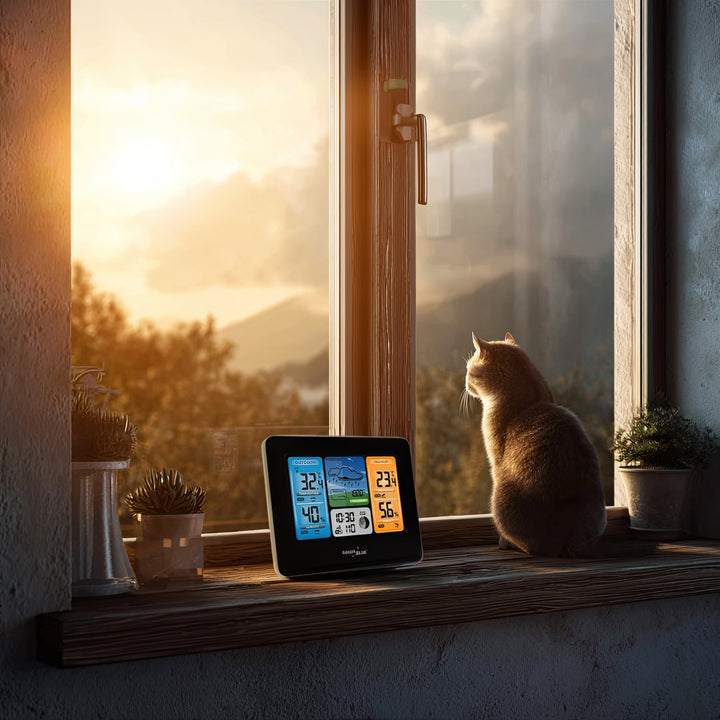 Station météo contrôlée sans fil avec WiFi GreenBlue GB522