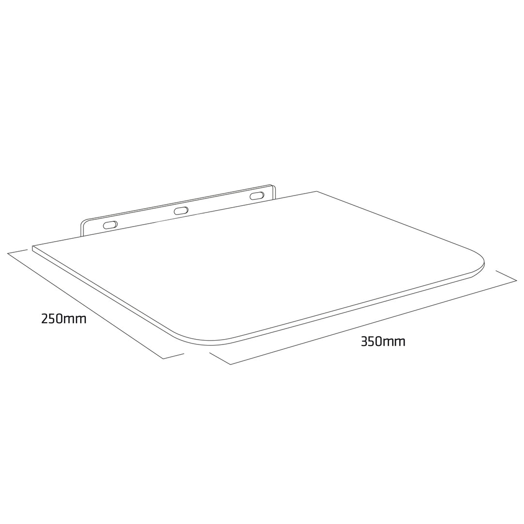 Ondersteuning voor RTV DVD-apparatuur in glas max 10 kg Maclean MC-738