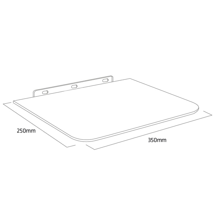 Ondersteuning voor RTV DVD-apparatuur in glas max 10 kg Maclean MC-738