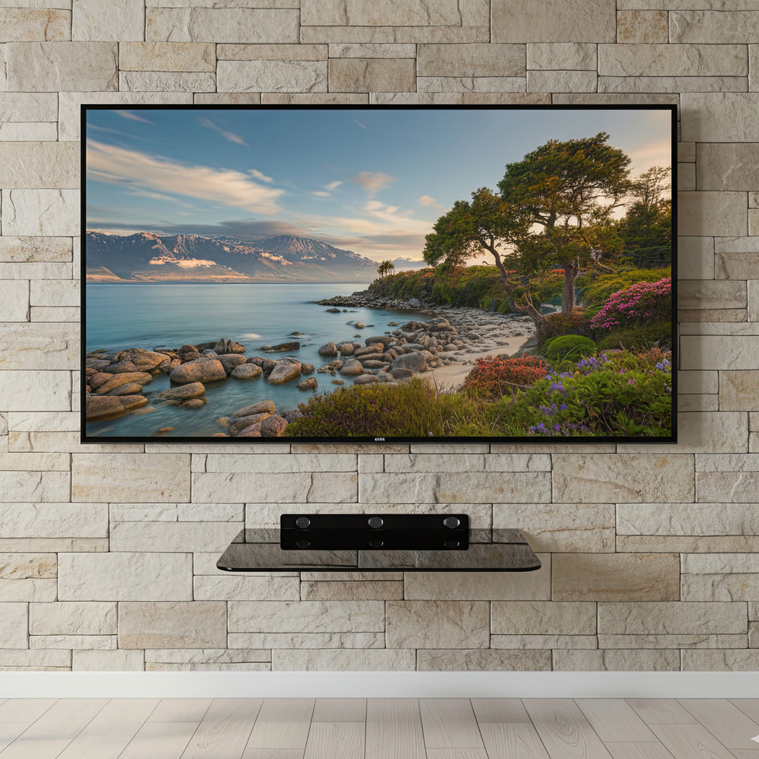 Ondersteuning voor RTV DVD-apparatuur in glas max 10 kg Maclean MC-738