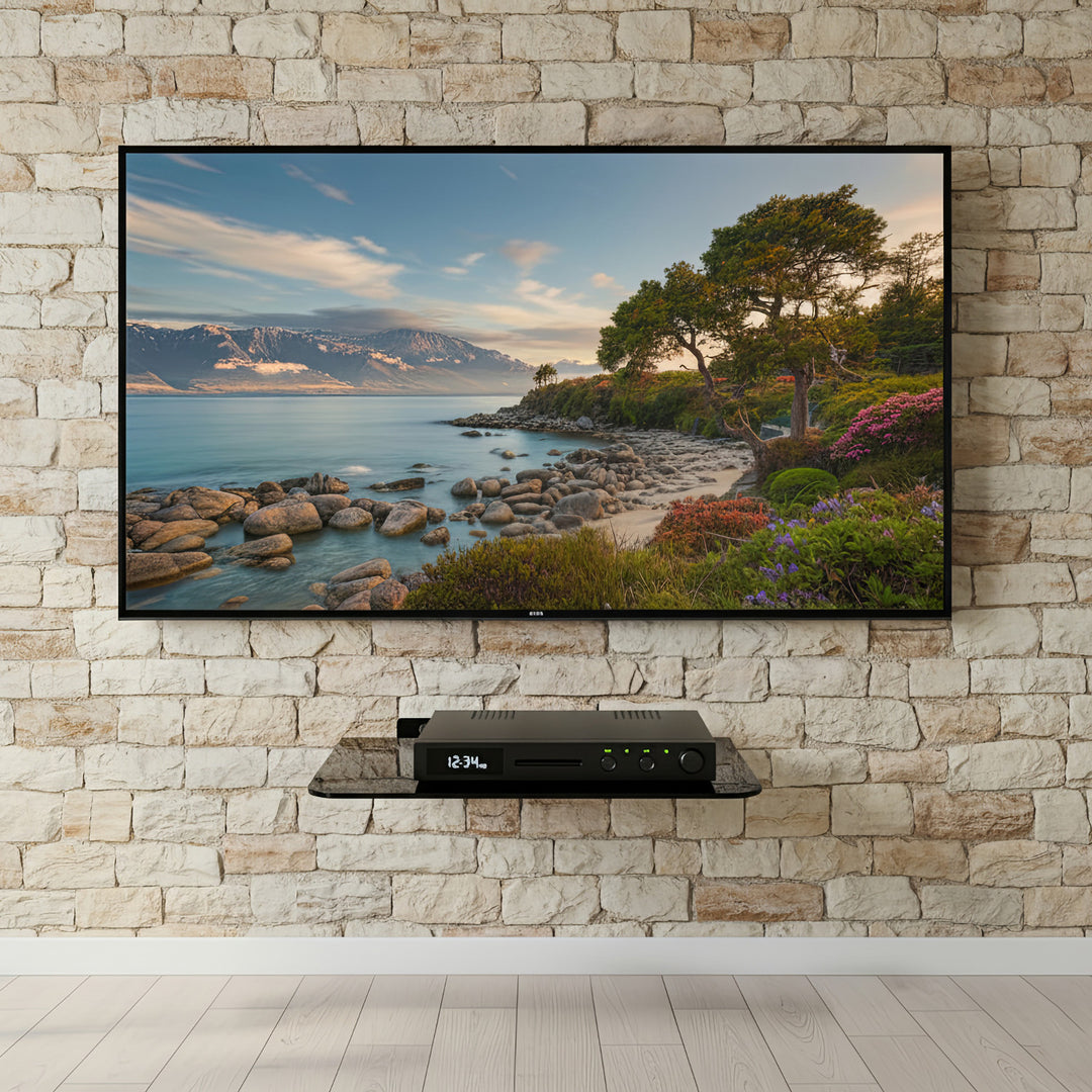 Ondersteuning voor RTV DVD-apparatuur in glas max 10 kg Maclean MC-738