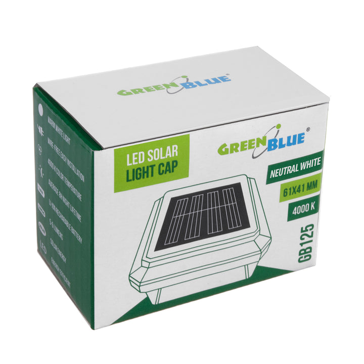 Lampe solaire de poteau de jardin 81 x 81 x 60mm GreenBlue GB127