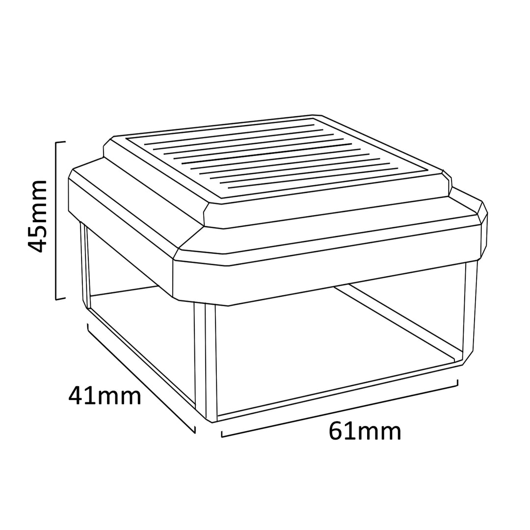 Solar tuinlamp 61x41x45 mm Groenblauw GB125