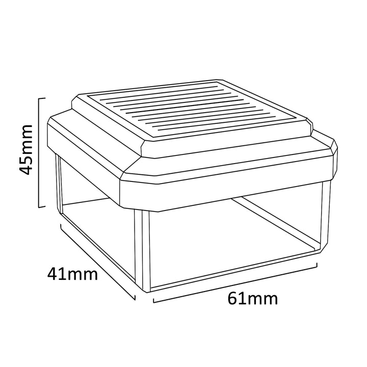 Solar tuinlamp 61x41x45 mm Groenblauw GB125