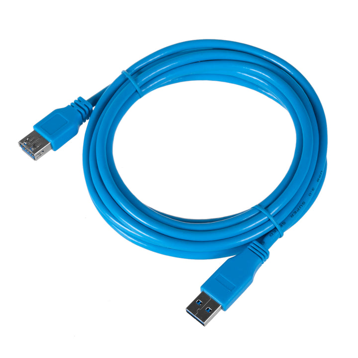 USB 3.0 kabel 3m vrouwelijk mannelijk blauw Maclean MCTV-585