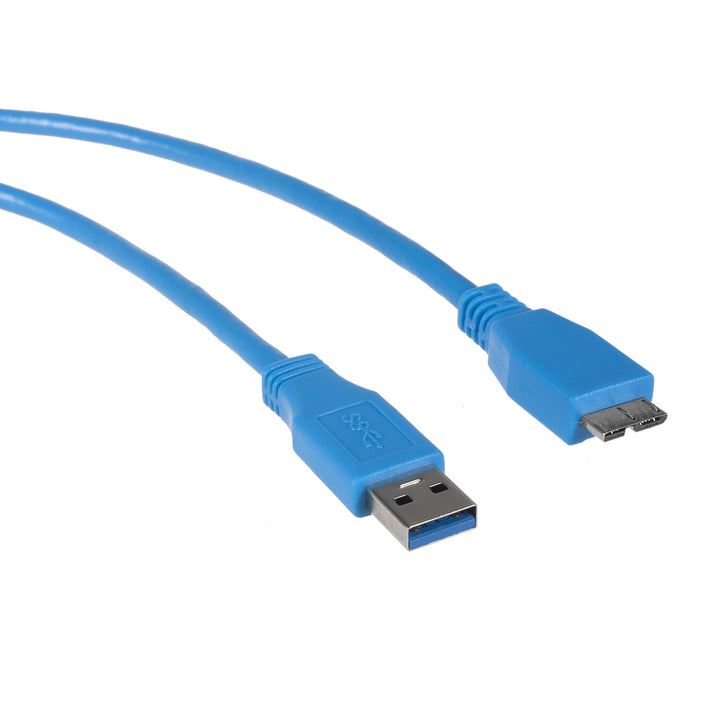 USB 3.0 kabel 0,5m AM-microBM blauw Maclean MCTV-586