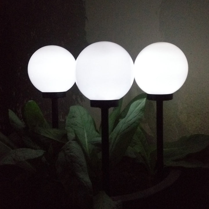 Buiten LED solarlamp op witte standaard 20x20x53cm GroenBlauw GB123