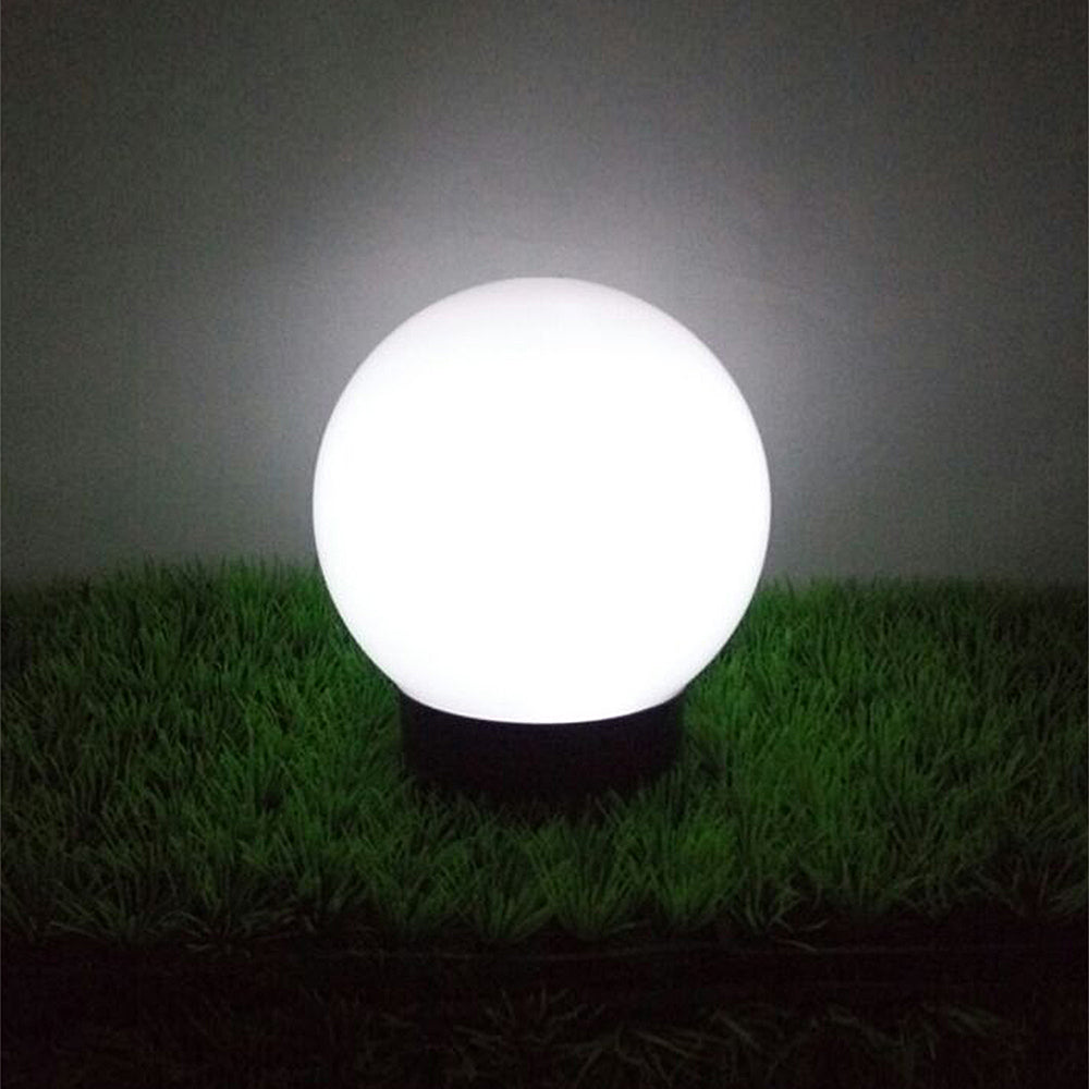 Buiten LED solarlamp op witte standaard 30x30x63 cm GroenBlauw GB168