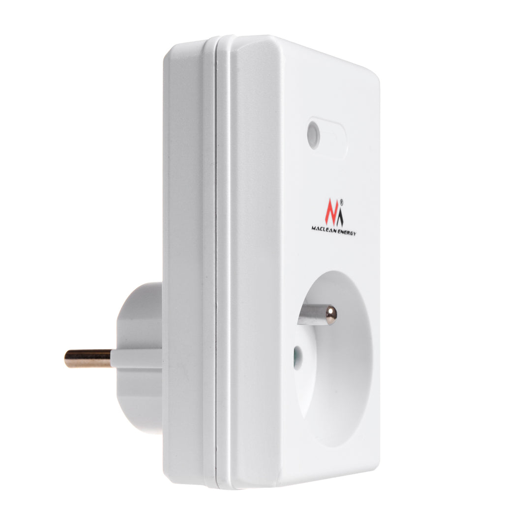 Op afstand bedienbaar stopcontact met afstandsbediening 230VAC 50Hz Maclean MCE151