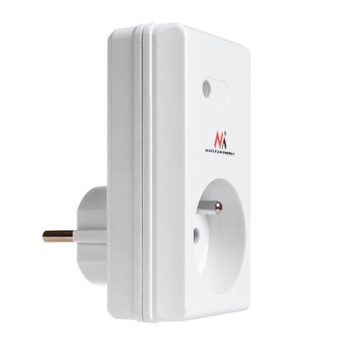 Op afstand bedienbaar stopcontact met afstandsbediening 230VAC 50Hz Maclean MCE151